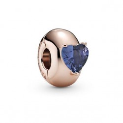 Pandora Blue Heart Solitaire Clip Charm - Elevate Your Style