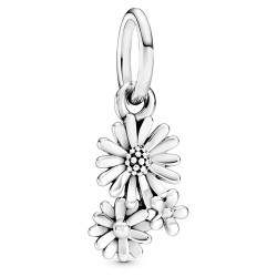Pandora Silver Daisy Flower Bouquet Dangle Charm