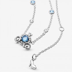 PANDORA Disney Cinderella's Pumpkin Carriage Sterling Silver Necklace