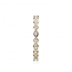 Pandora 14K Gold Marquise-Cut Eternity Ring with Clear CZ