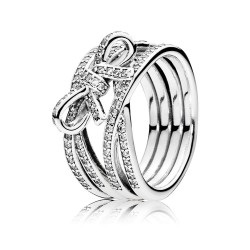 Elegance Redefined: Sterling Silver Ribbon Ring
