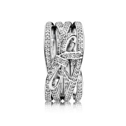 Elegance Redefined: Sterling Silver Ribbon Ring