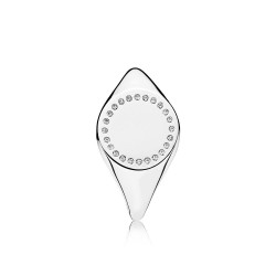Pandora Clear CZ Signet Ring - Sterling Silver