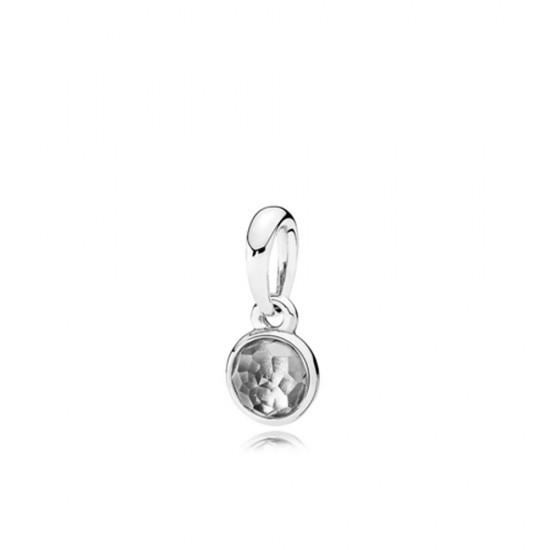 Pandora April Droplet Pendant - Symbol of Patience, Purity, and Clarity