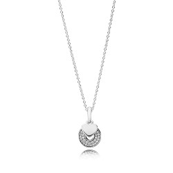 Pandora Joined Hearts Sterling Silver Necklace