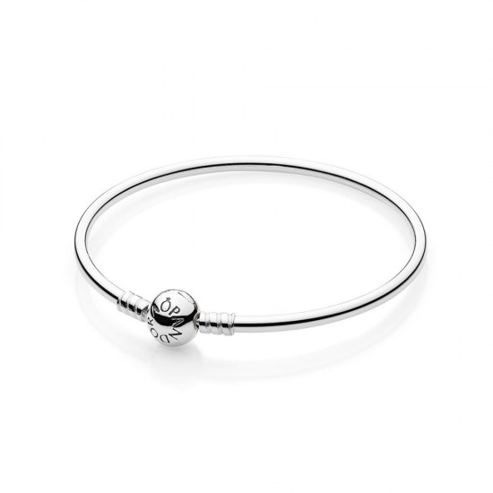 Pandora Silver Charm Bangle Bracelet - Timeless Elegance