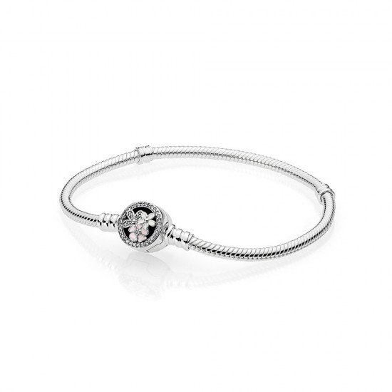 Pandora Poetic Blooms Charm Bracelet with Mixed Enamels & Clear CZ