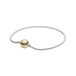 Two-Tone PANDORA ESSENCE COLLECTION Bracelet with Gold Signature Clasp