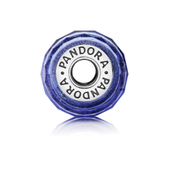Pandora Blue Iridescent Murano Glass Charm