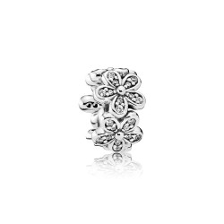 Pandora Dazzling Daisies Clear CZ Spacer - Sterling Silver Charm