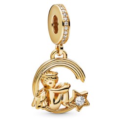 Pandora Shine™ Angel and Shooting Star Dangle Charm - Fulfill Your Dreams in Style